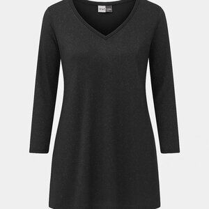 Dress.com Sparkly Long-Sleeve Shift Dress – Size Large